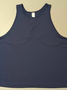Fabletics 2X blue racerback tank top